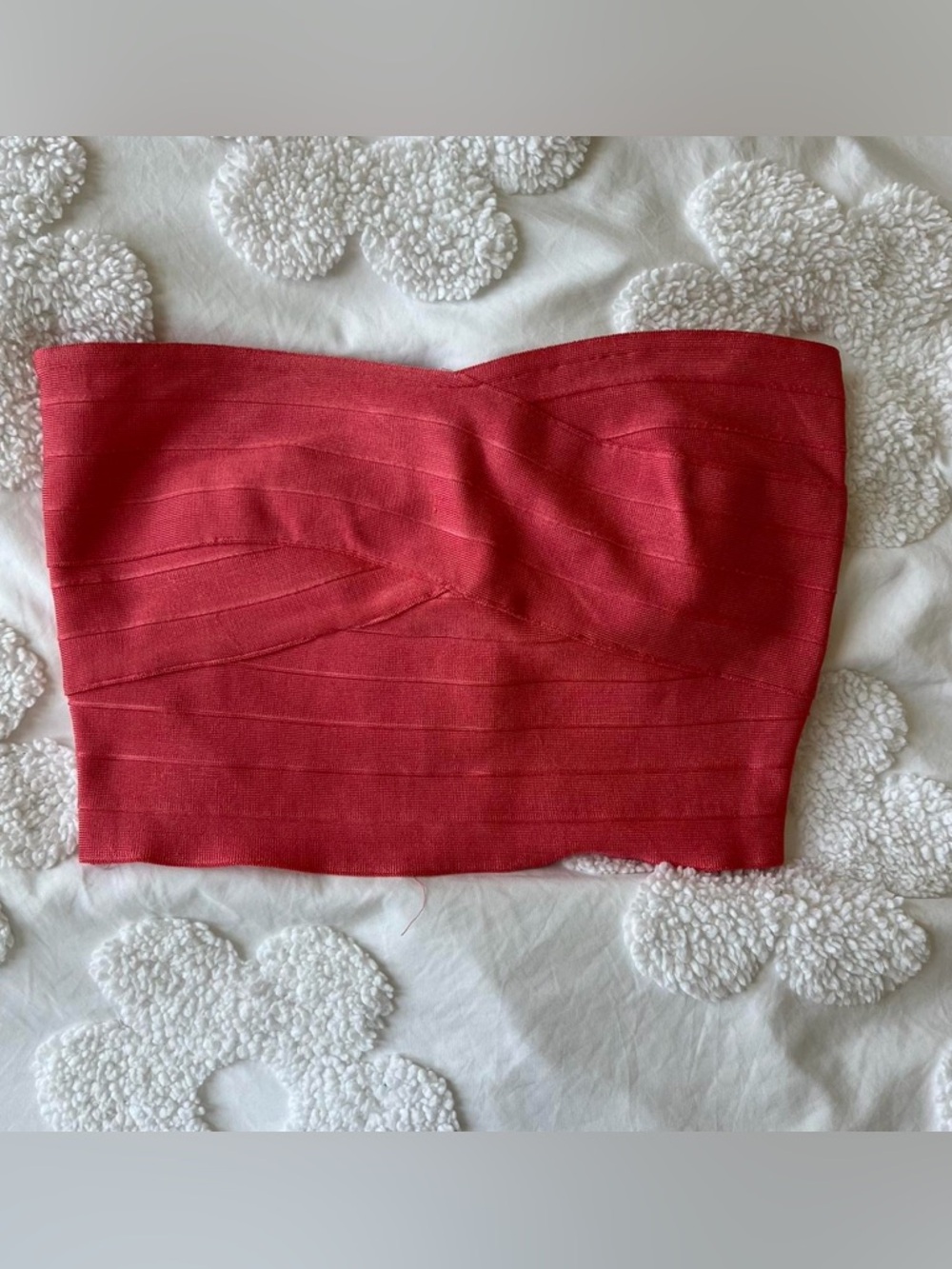 WOW couture Strapless Red Bandage Style Top